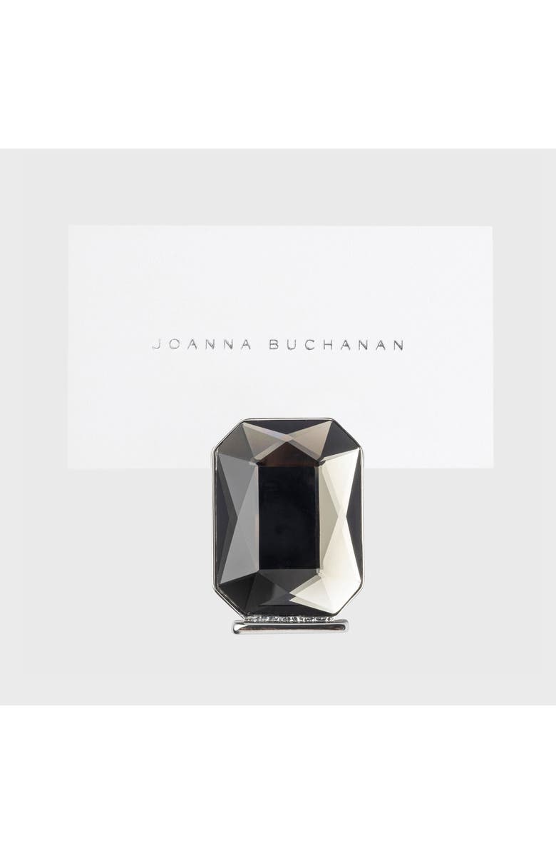 Joanna Buchanan Single gem placecard holder, topaz, set of two, Main, color, Grey