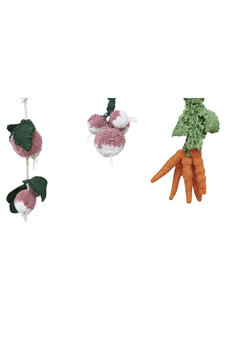 Lorena Canals Kids' Plush Veggies Wall Mobile, Alternate, color, Natural Orange Dark Green