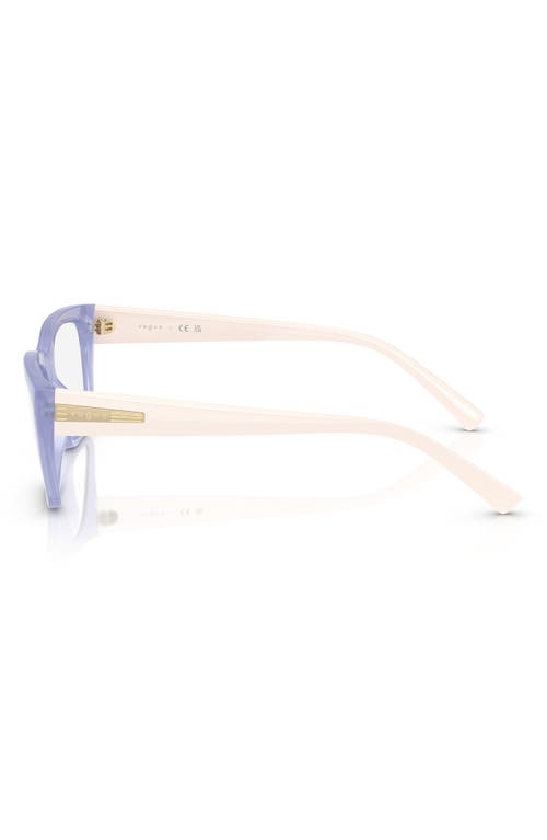 Vogue 53mm Pillow Optical Glasses In Purple
