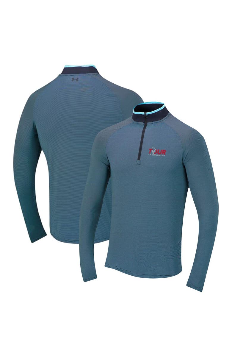 Under Armour Men's Under Armour Blue TOUR Championship Raglan Quarter-Zip Jacket, Main, color, Blue