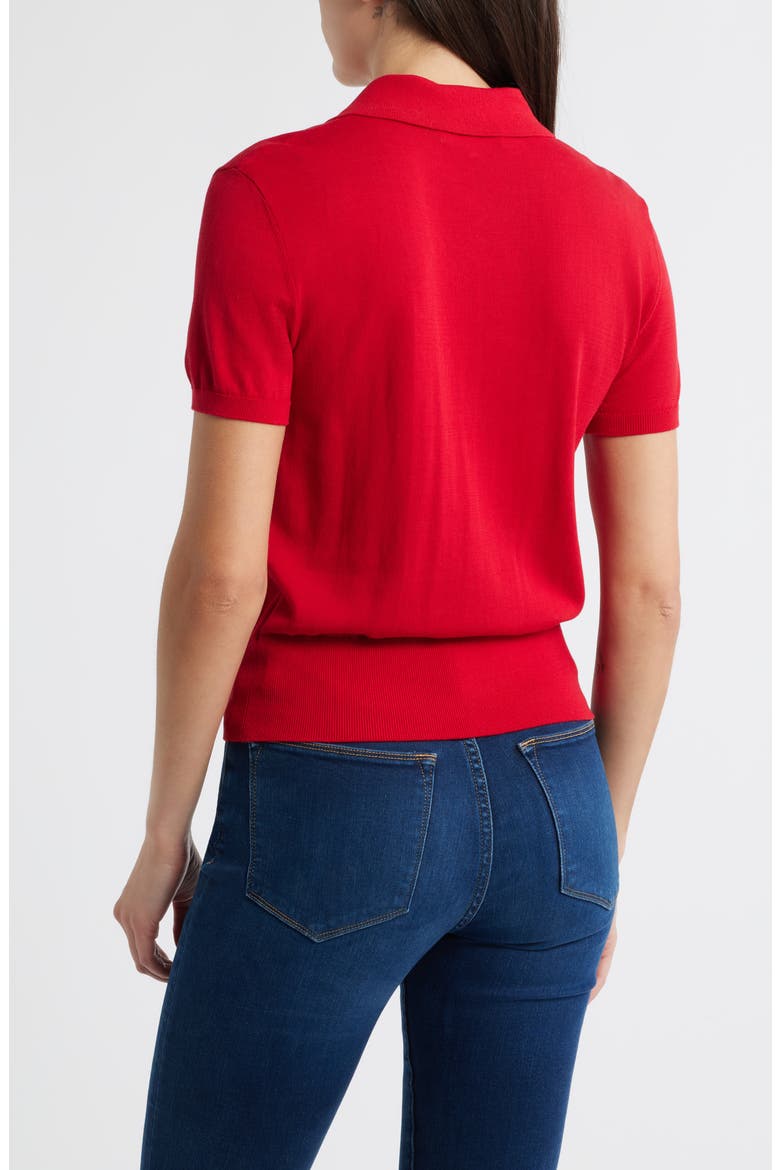 The Keyhole Polo, Alternate, color, BRIGHT RASPBERRY