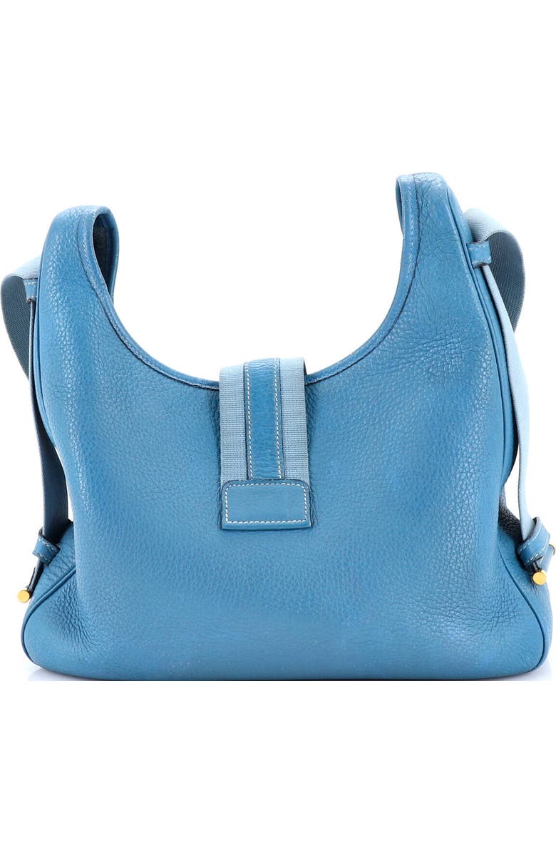 Pre-Owned Hermes Tsako Shoulder Bag Clemence, Alternate, color, Bleu Jean