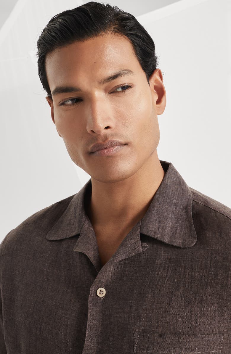 Brunello Cucinelli Shirt with chest pocket, Alternate, color, 