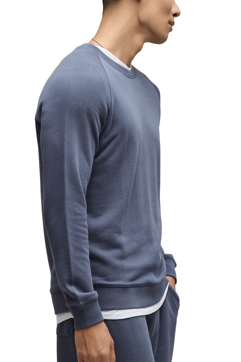 Crewneck French Terry Sweatshirt, Alternate, color, COSMIC BLUE