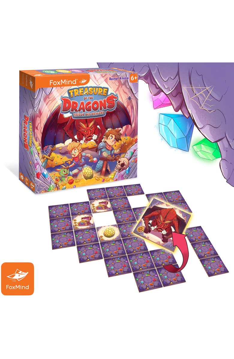 FoxMind Games Treasure Of The Dragons Tile Matching Game, Alternate, color, Multicolored