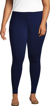 Lands' End Plus Size Starfish Mid Rise Knit Leggings