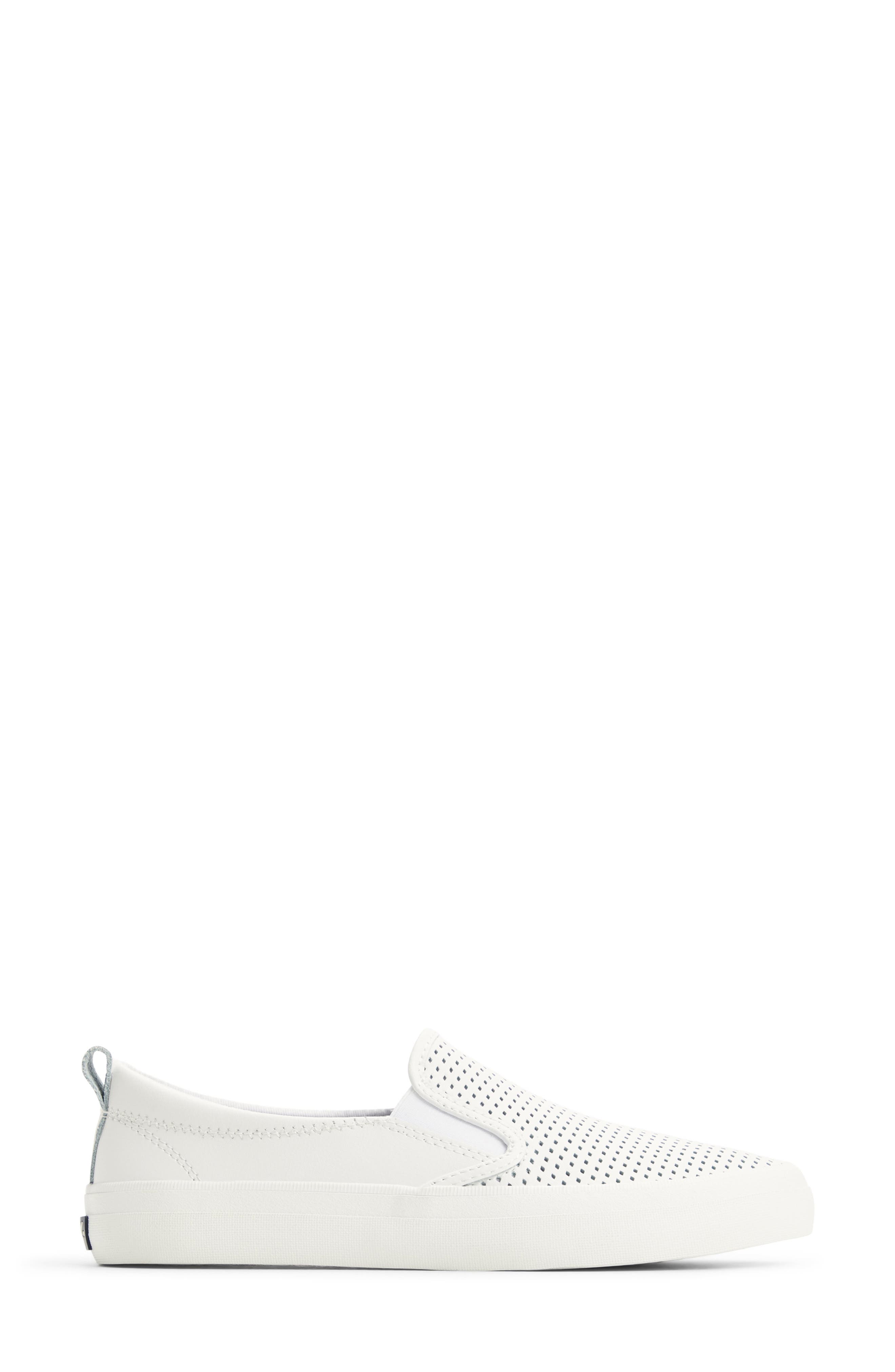 Sperry Crest Twin Slip-On Sneaker, Alternate, color, White