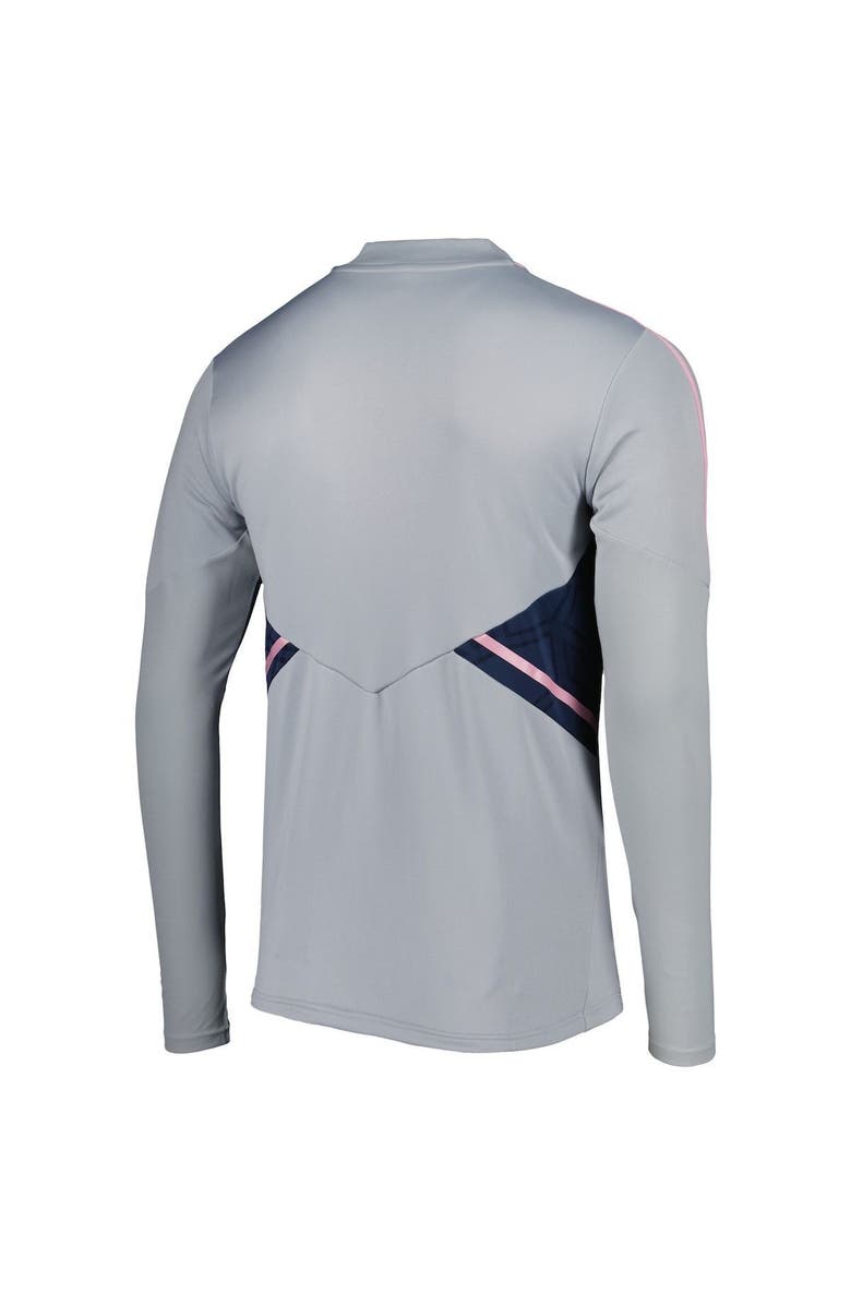 adidas Men's adidas Gray Arsenal Team Training AEROREADY Quarter-Zip Top, Alternate, color, 