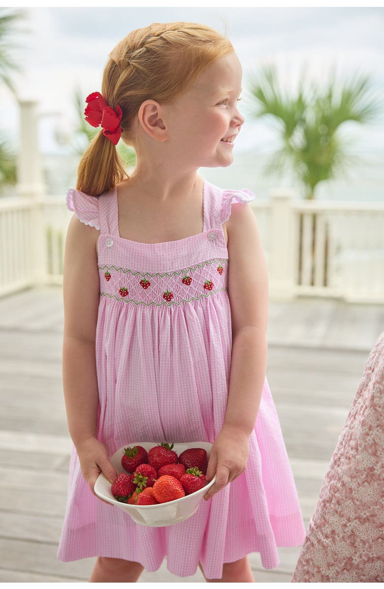 Little English Kids' Smocked Lizzy D Dress, Alternate, color, Strawberries