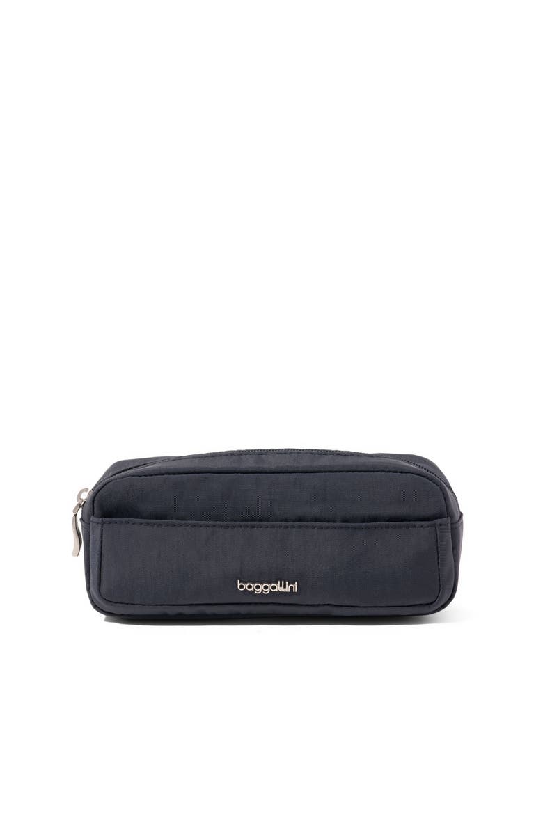 Long Pocket Cosmetic Bag, Main, color, French Navy