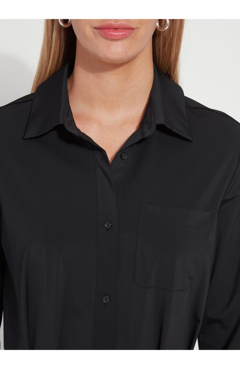 Lysse 'Lyssentials Schiffer Shirtdress, Alternate, color, Black