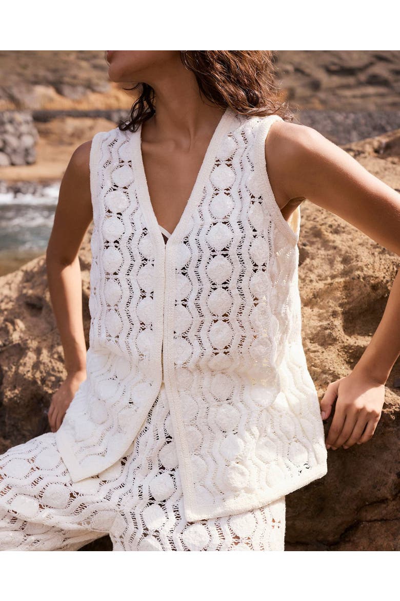 Crochet Sequin Top, Alternate, color, Neutral