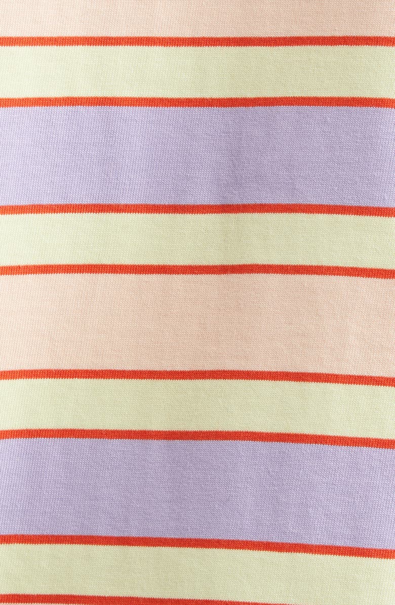 JW Anderson Oversize Stripe Contrast Trim Long Sleeve Polo, Alternate, color, 