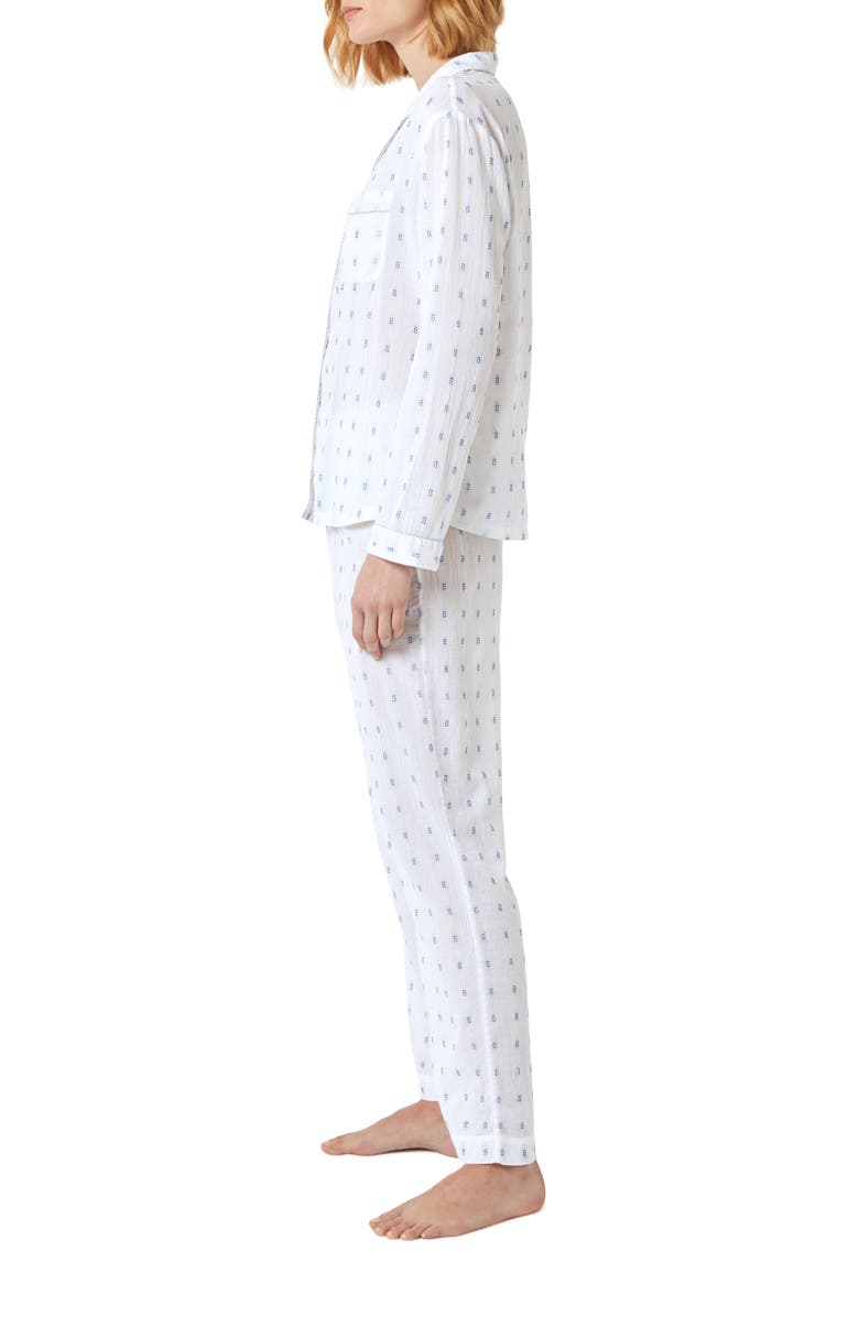 The White Company Cotton Jacquard Pajamas, Alternate, color,