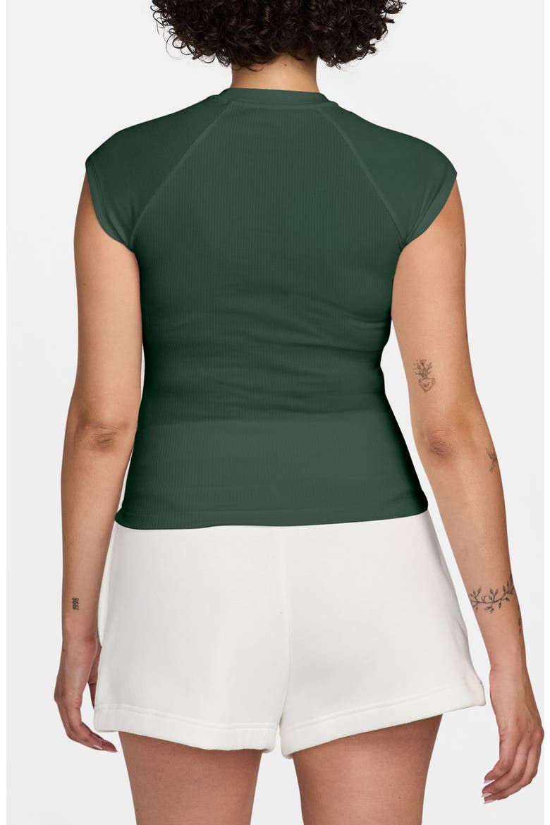 Chill Crop Rib T-Shirt, Alternate, color, FIR/ SAIL