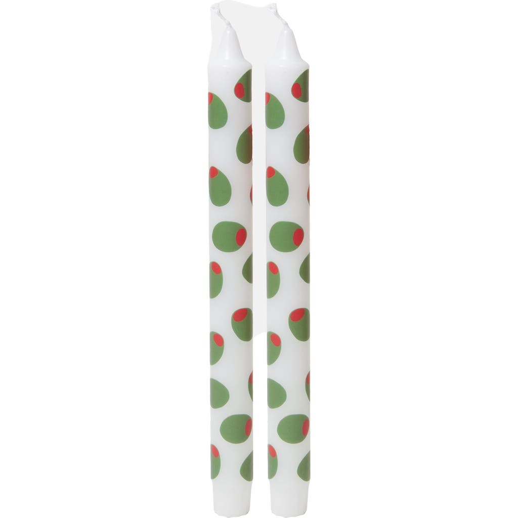 Doiy Olivia 2-pack Taper Candles In White