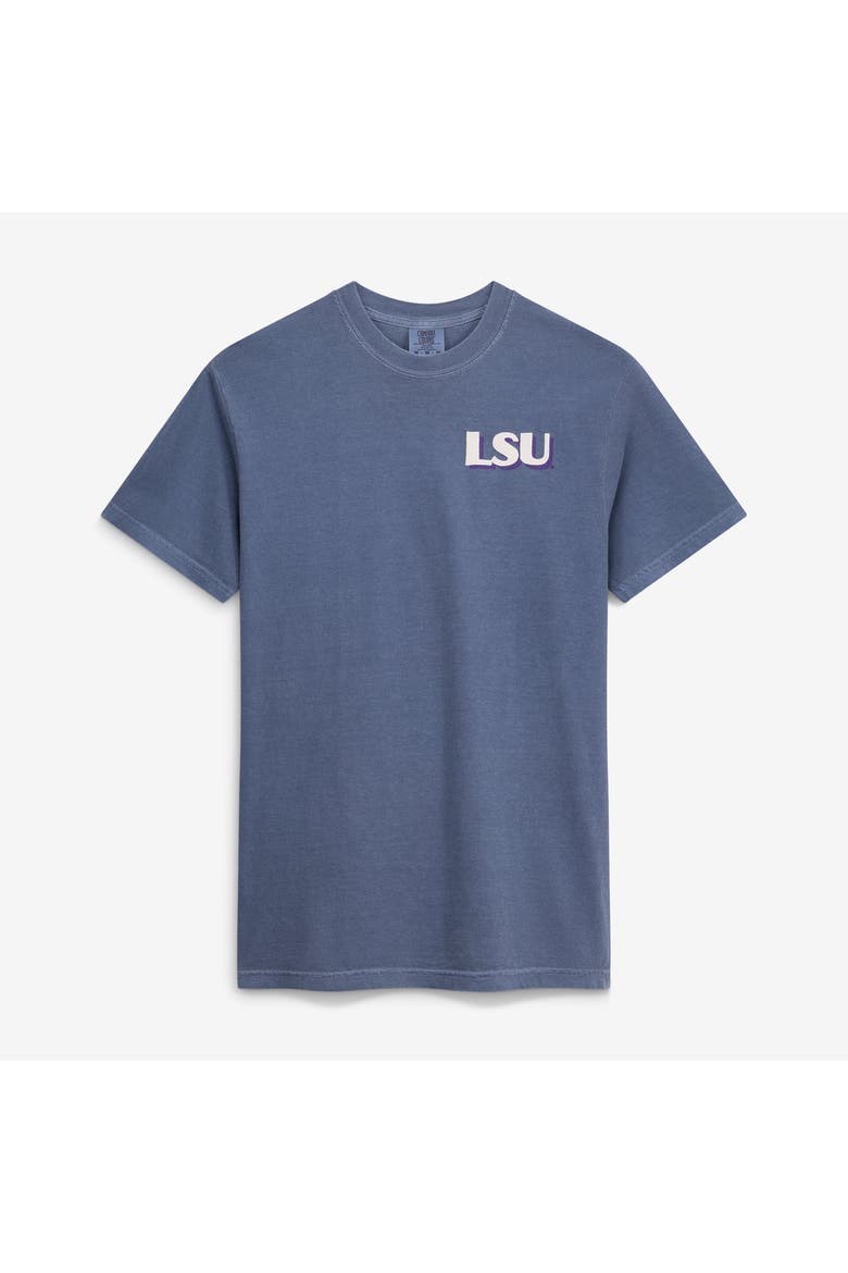 Men's  Navy LSU Tigers Comfort Colors Team Statue T-Shirt, Alternate, color, Navy