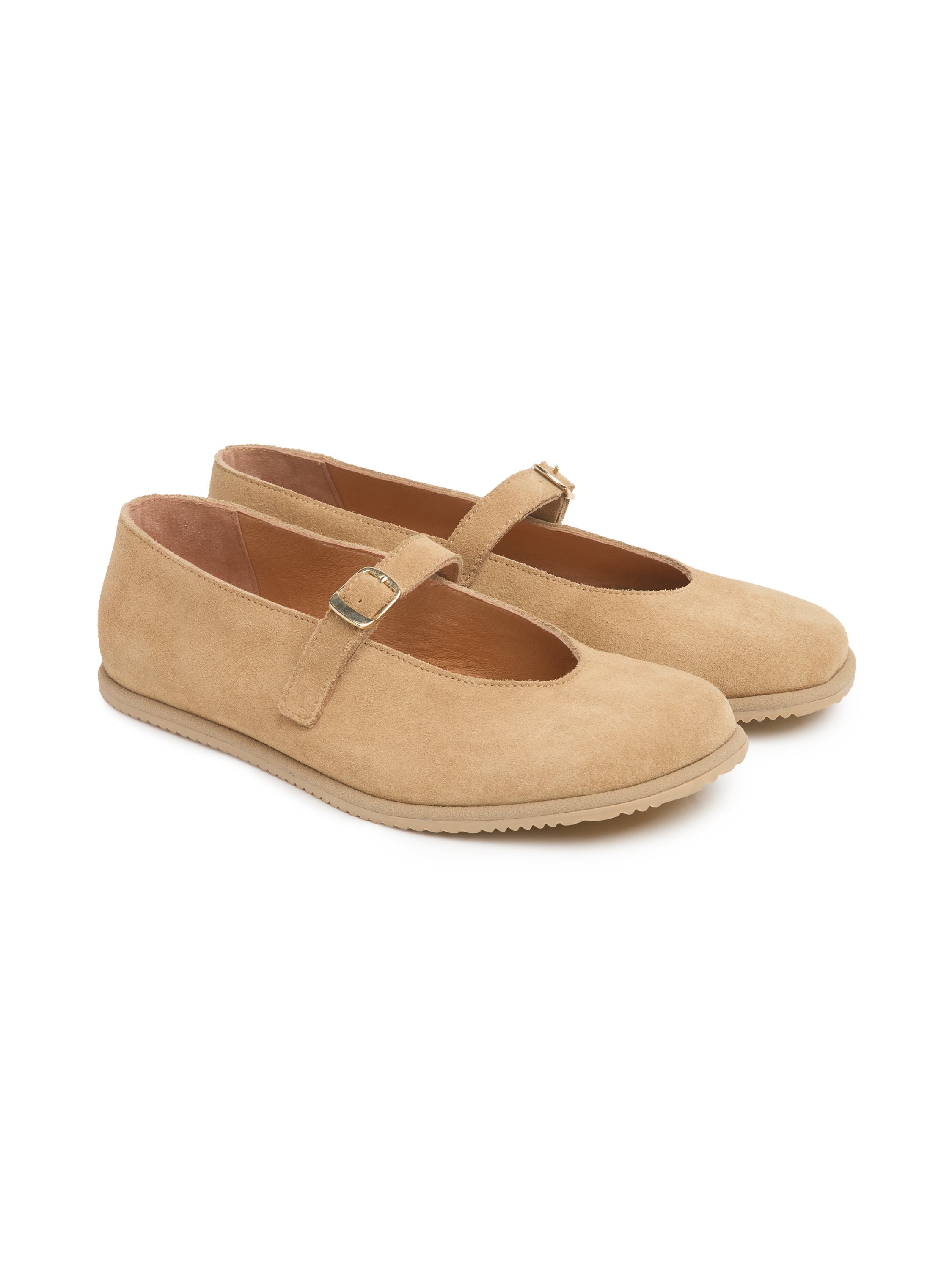 Celtic & Co. Strap Detail Ballet Flats, Alternate, color, Sand