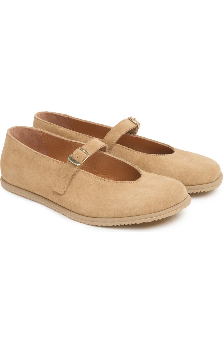 Celtic & Co. Strap Detail Ballet Flats, Alternate, color, Sand
