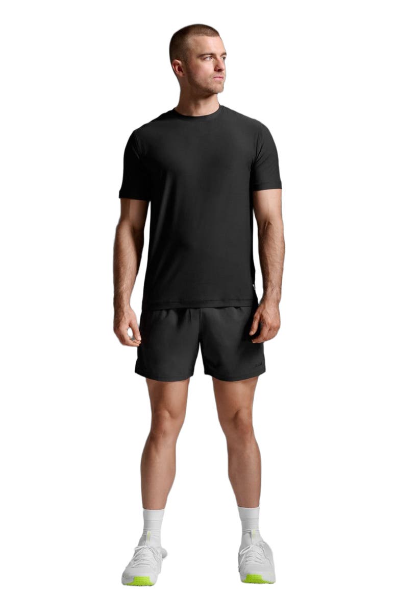 2XU Mens Signature Tee, Main, color, Black/Black