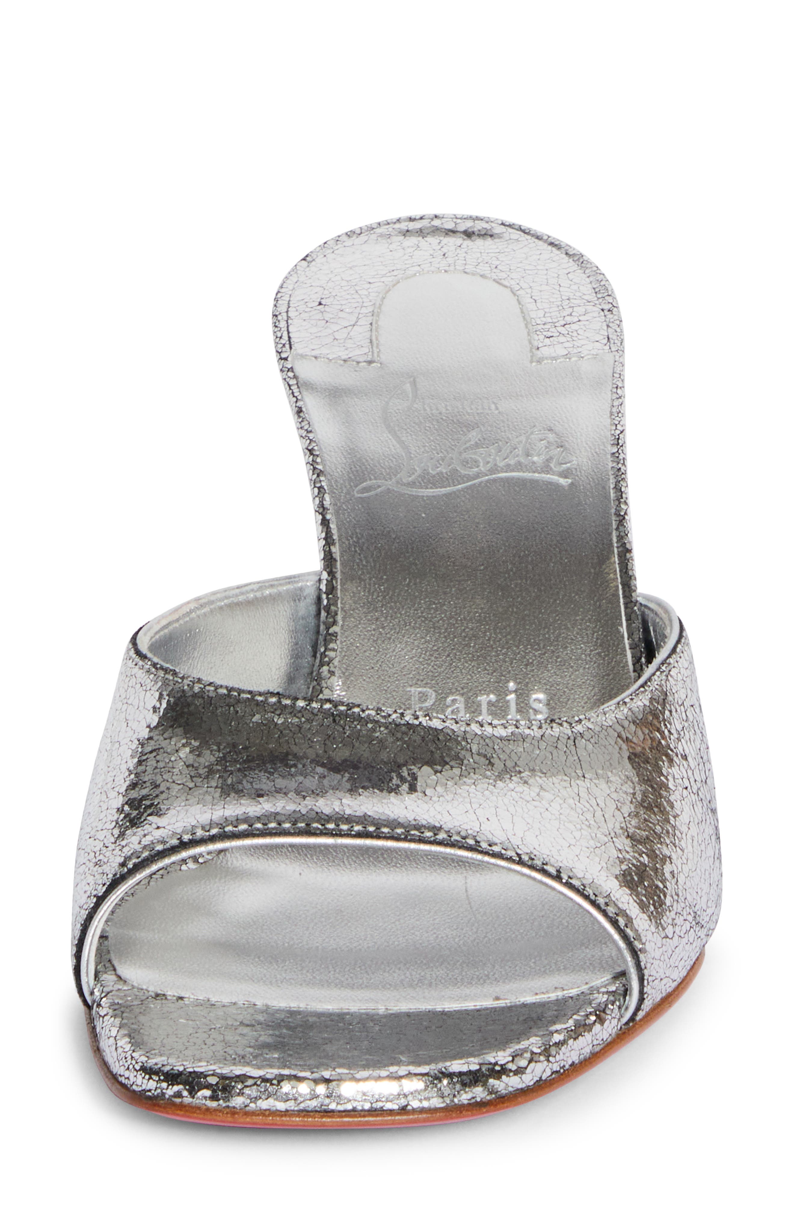 Condora Slide Sandal, Alternate, color, SILVER/ LIN SILVER