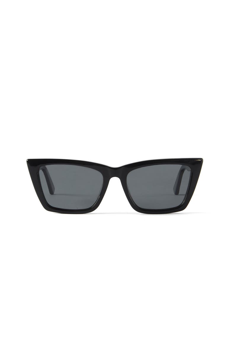 French Kiwis Eyewear Zoé Sunglasses, Main, color, Black