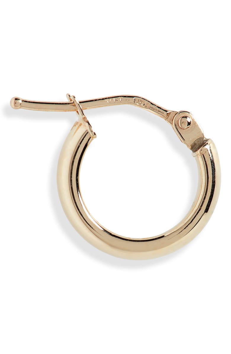 Bony Levy 14K Gold Beveled Edge Huggie Hoop Earrings, Alternate, color, Yellow Gold