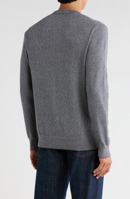 14th & Union Organic Cotton & Cashmere Blend Crewneck Sweater In Gray