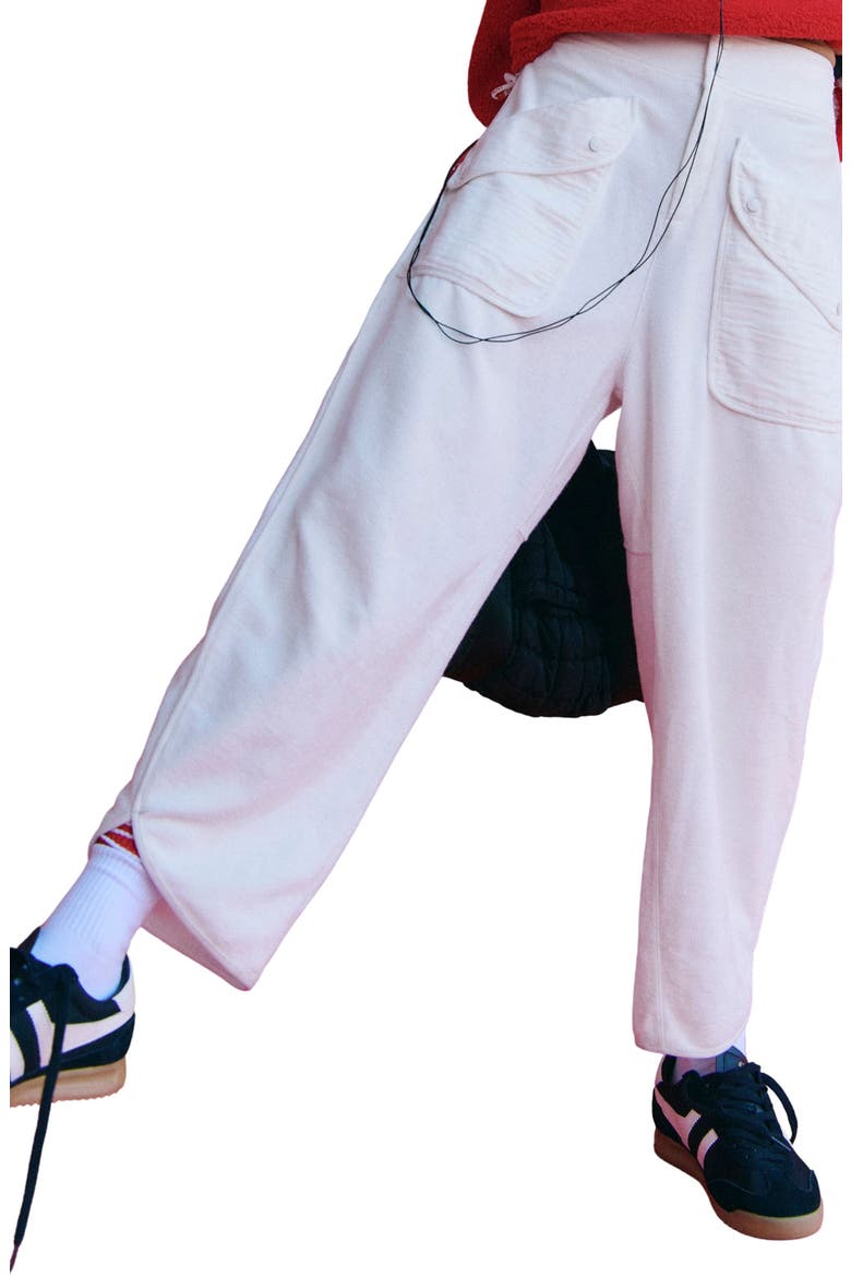 FP Movement Timko Cotton Blend Crop Pants, Main, color, WHITE