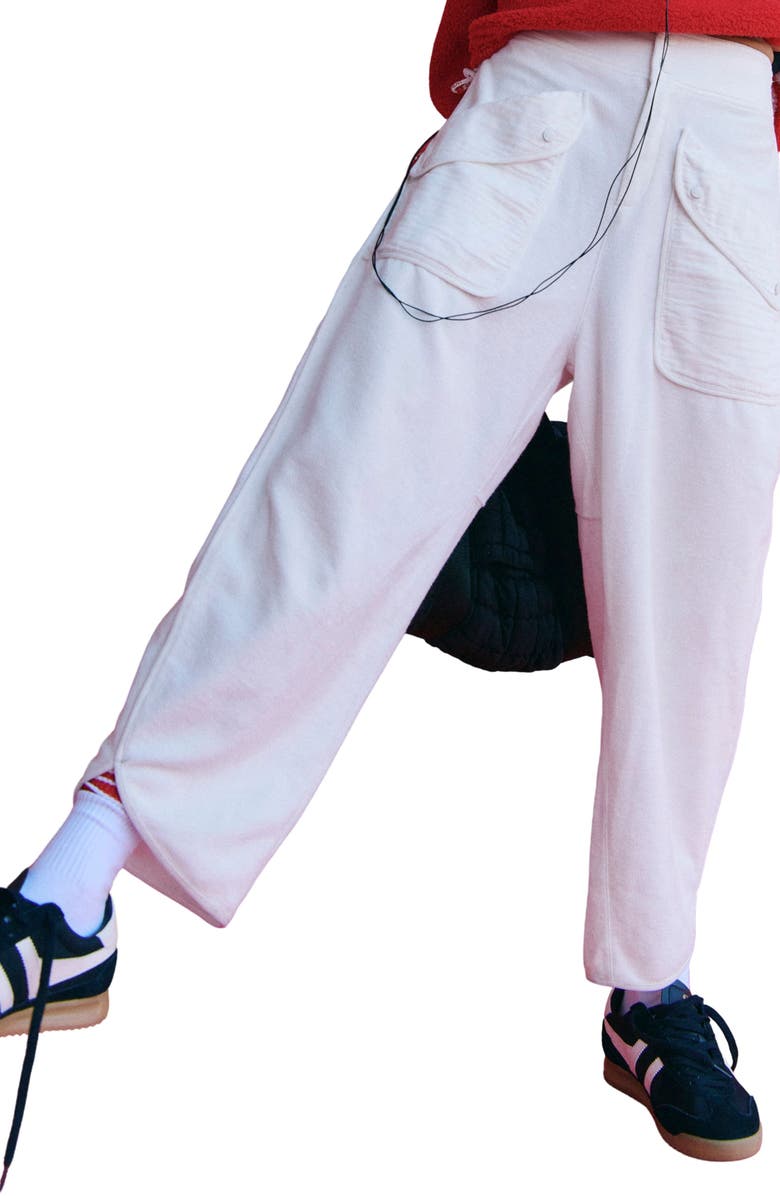 Free People FP Movement Timko Cotton Blend Crop Pants, Main, color, White