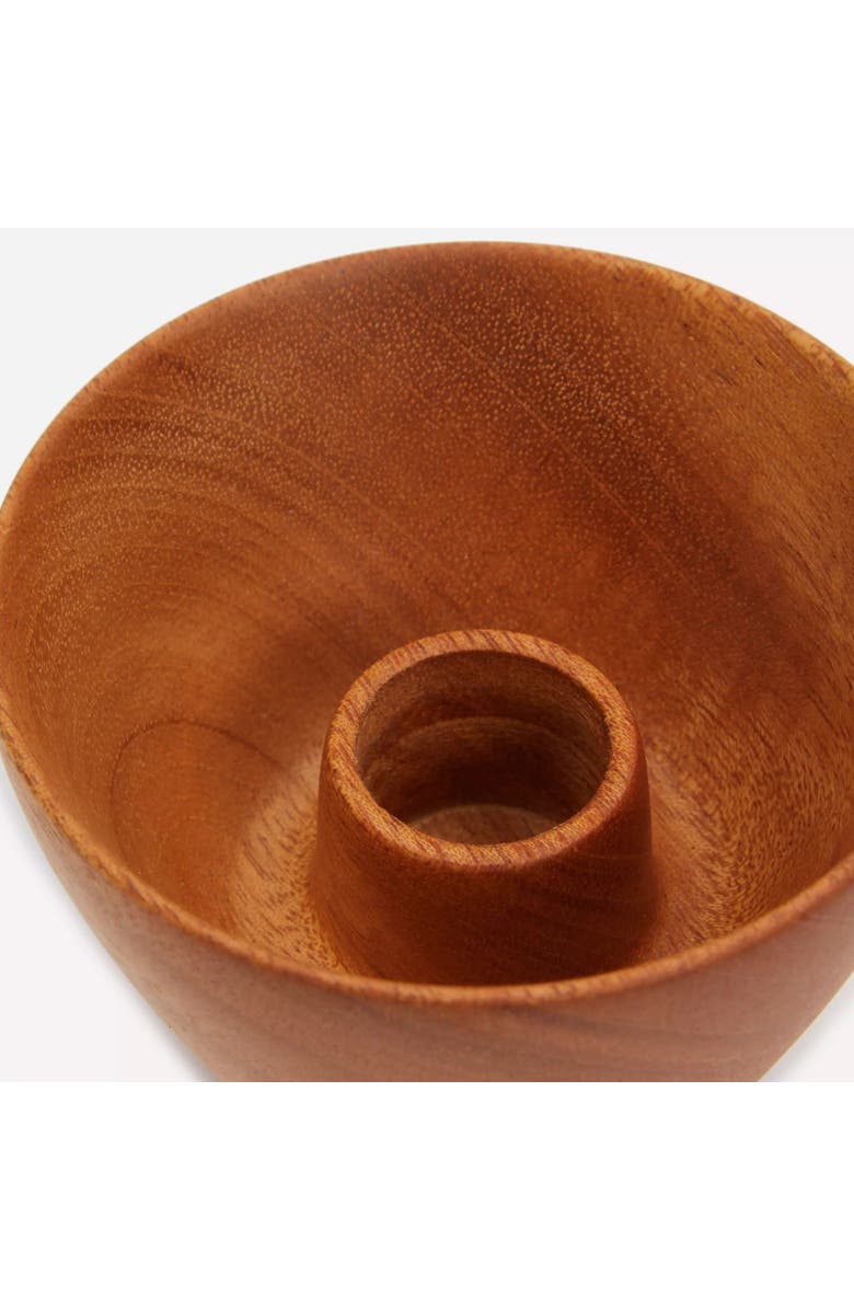 Itza Wood Mini Bowl Candleholder - Set of 2, Alternate, color, Mahogany