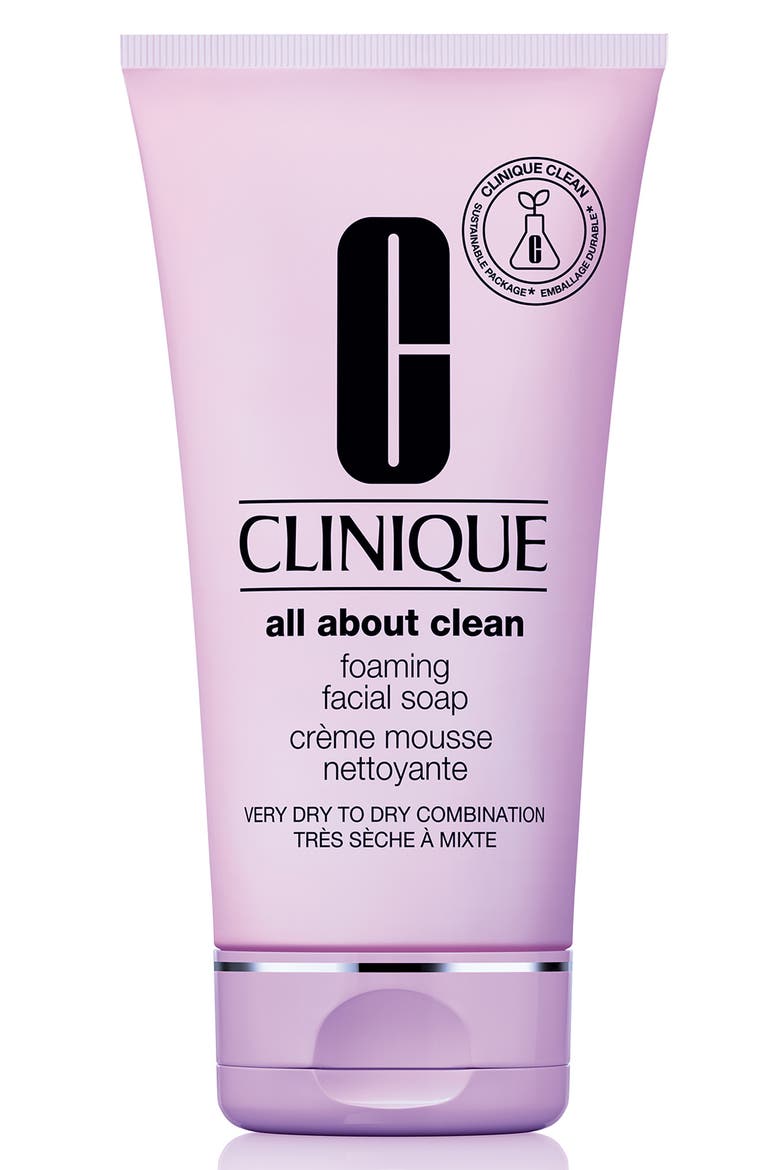 All About Clean Foaming Facial Cleanser with Hyaluronic Acid, Main, color, NO COLOR