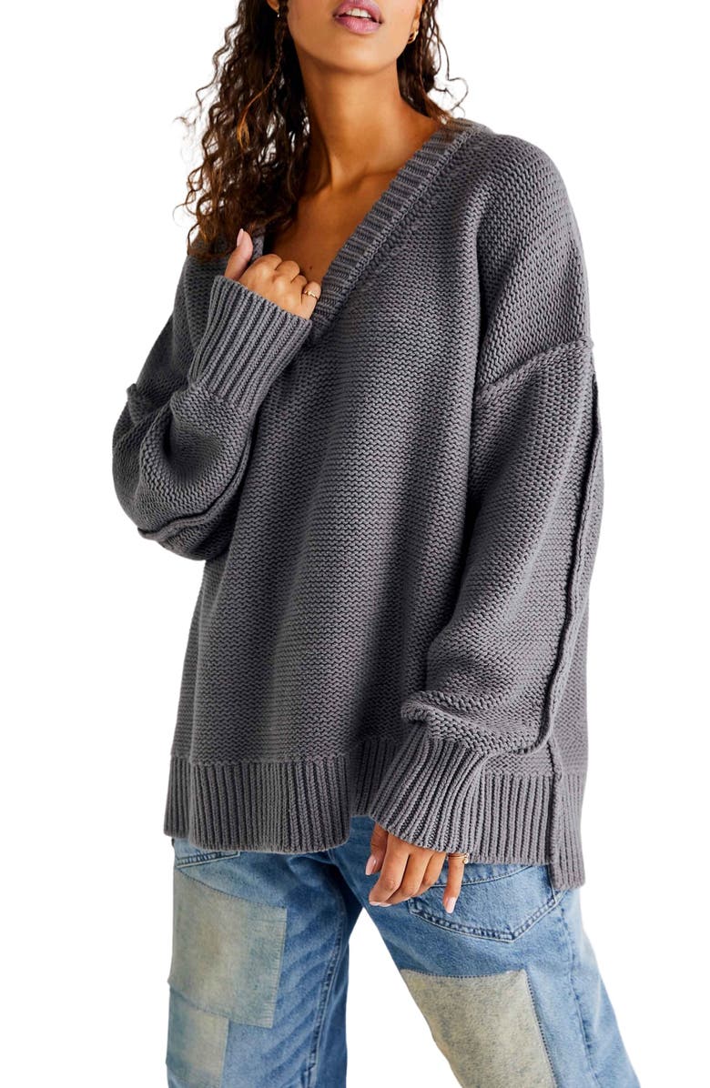 Free People Alli V-Neck Sweater, Main, color,
