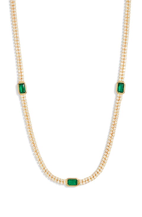 Accent Cubic Zirconia Tennis Necklace