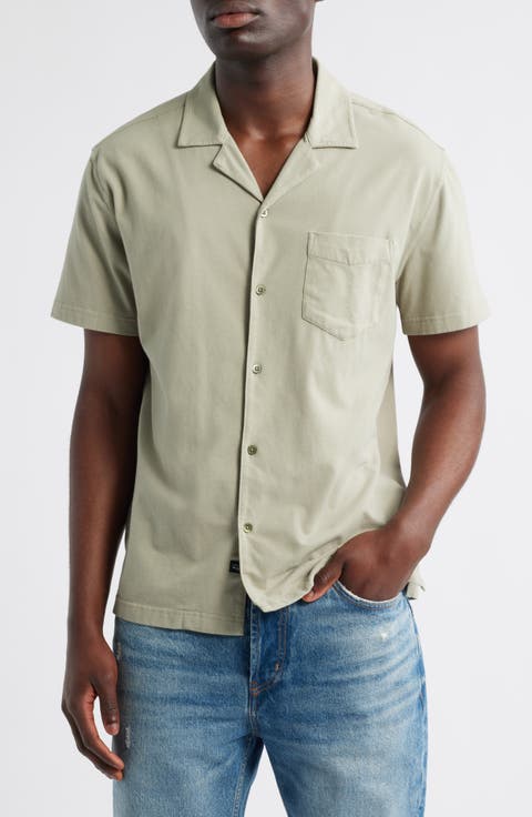 Flint Stretch Cotton Camp Shirt
