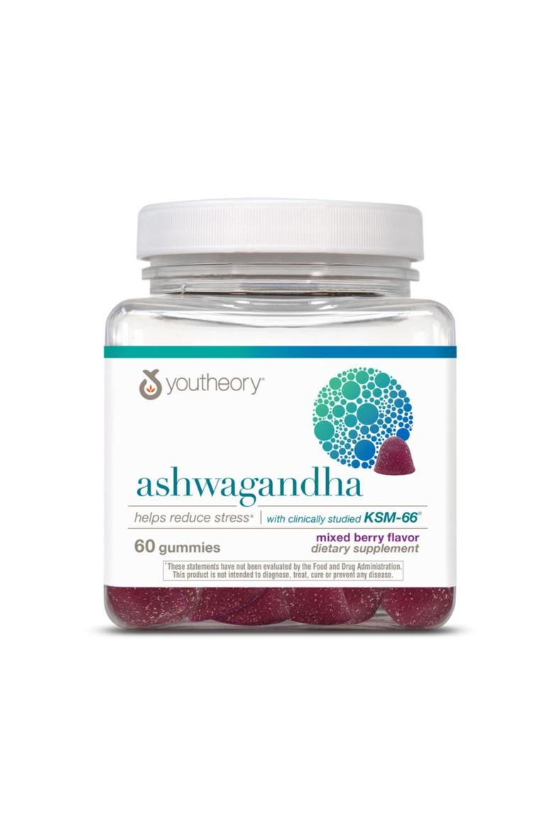 Ashwagandha Stress Relief Mixed Berry Gummies 60  Gummies, Main, color, None