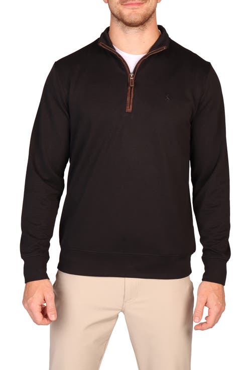 Rib Knit Quarter Zip Pullover