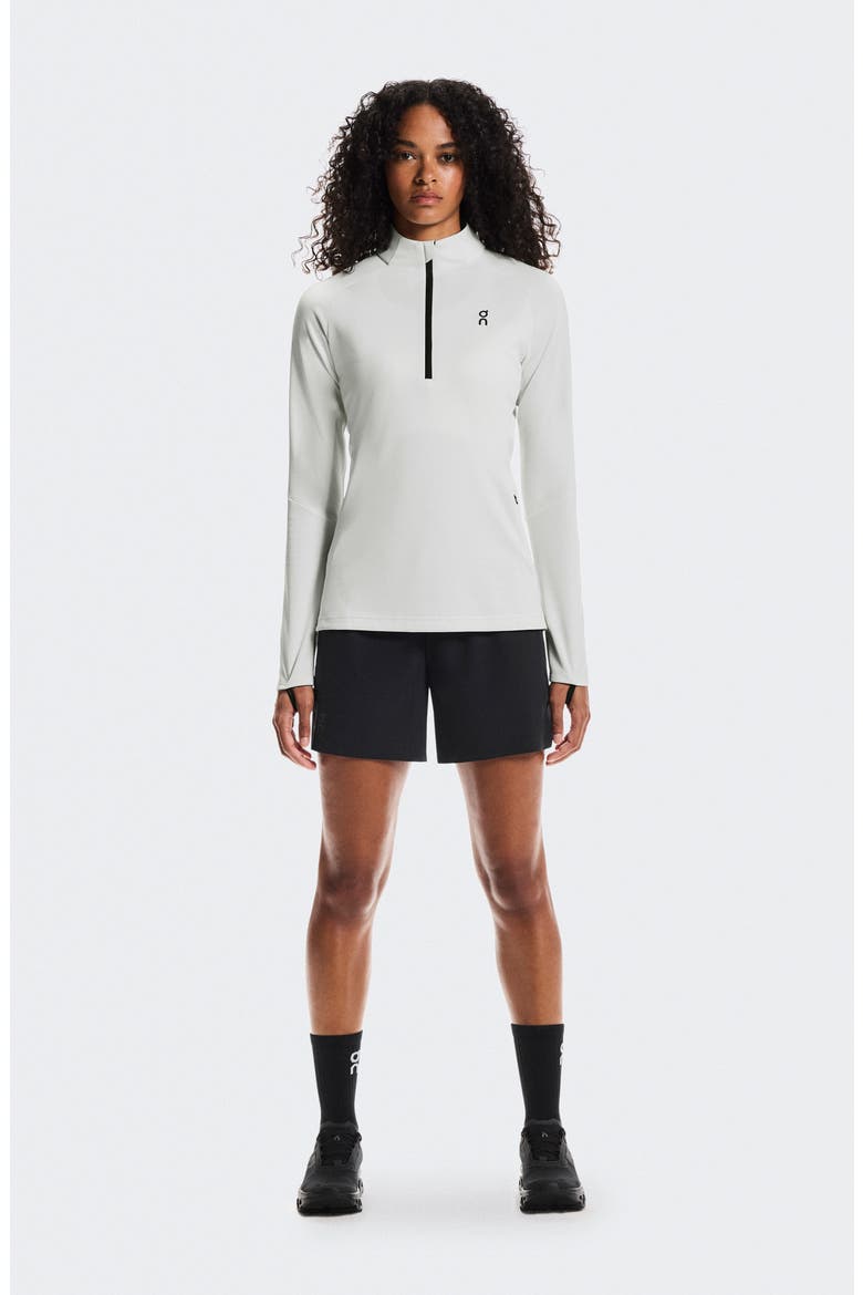 Climate Quarter Zip Running Top, Alternate, color, ICEBERG