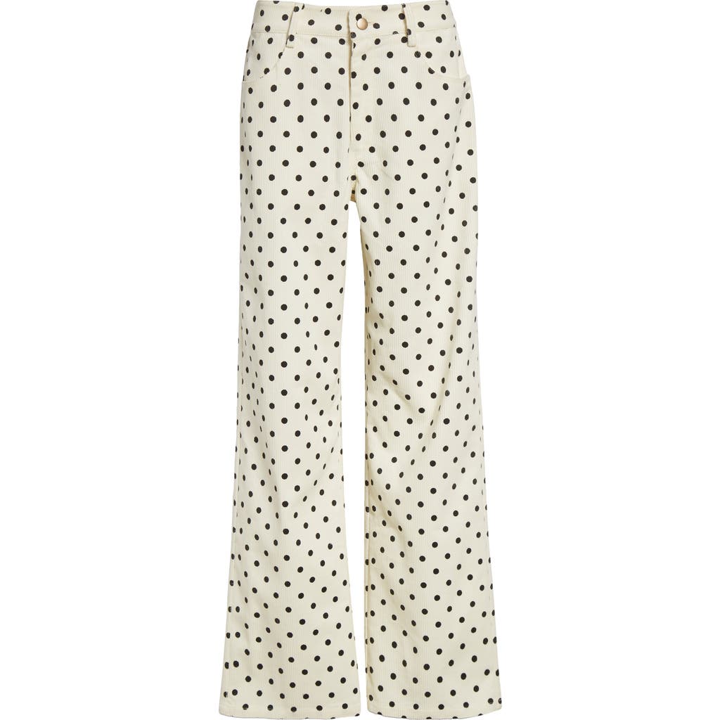 Tanner Fletcher Gender Inclusive Sid Polka Dot Corduroy Pants In Multi