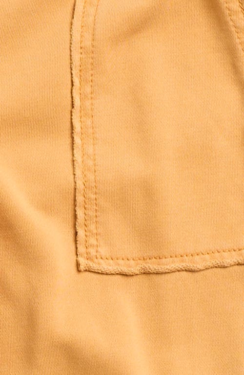 Tractr Kids' French Terry Wide Leg Cargo Pants In Gold