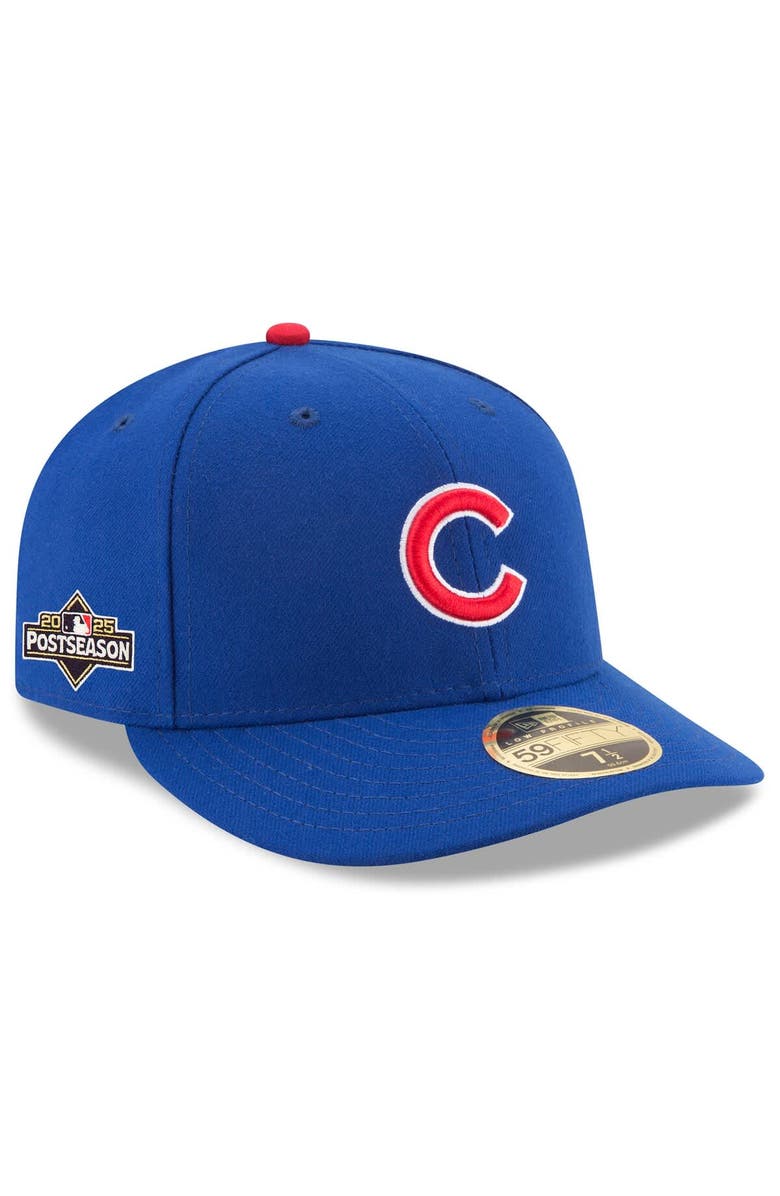 New Era Men's New Era Royal Chicago Cubs 2025 MLB Postseason Side Patch Low Profile 59FIFTY Fitted Hat, Main, color, Royal