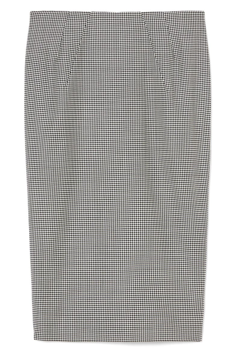 Etiopia Houndstooth Pencil Skirt, Alternate, color, BLACK/ WHITE