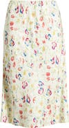 DÔEN Elowette Floral Silk Blend Skirt
