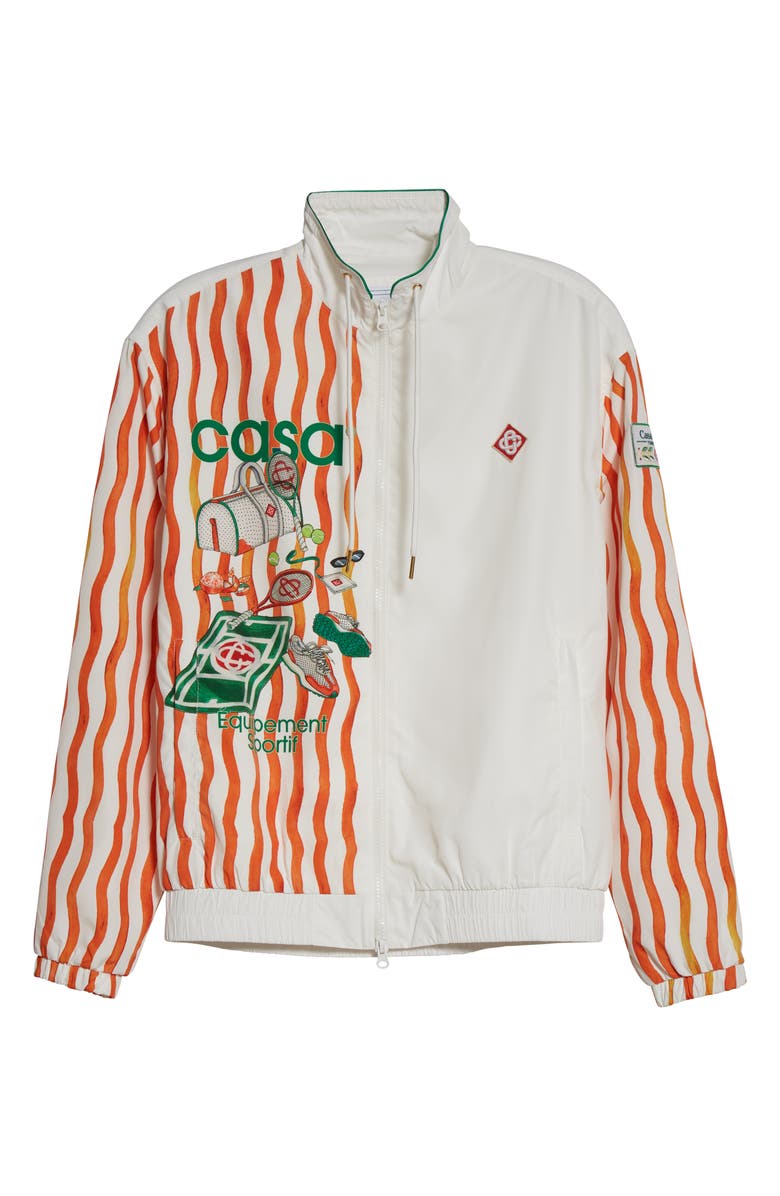 Casablanca Casa Way Tennis Club Track Jacket, Alternate, color, 