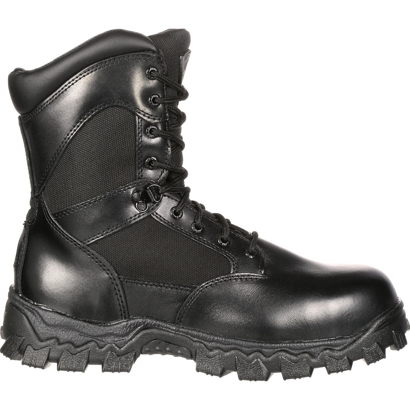 Rocky Zipper Composite Toe Public Service Boot, Main, color, Black