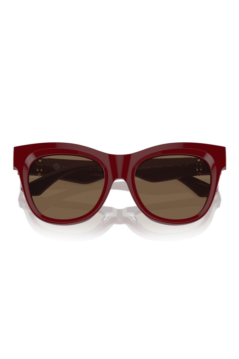 54mm Square Sunglasses, Main, color, BORDEAUX