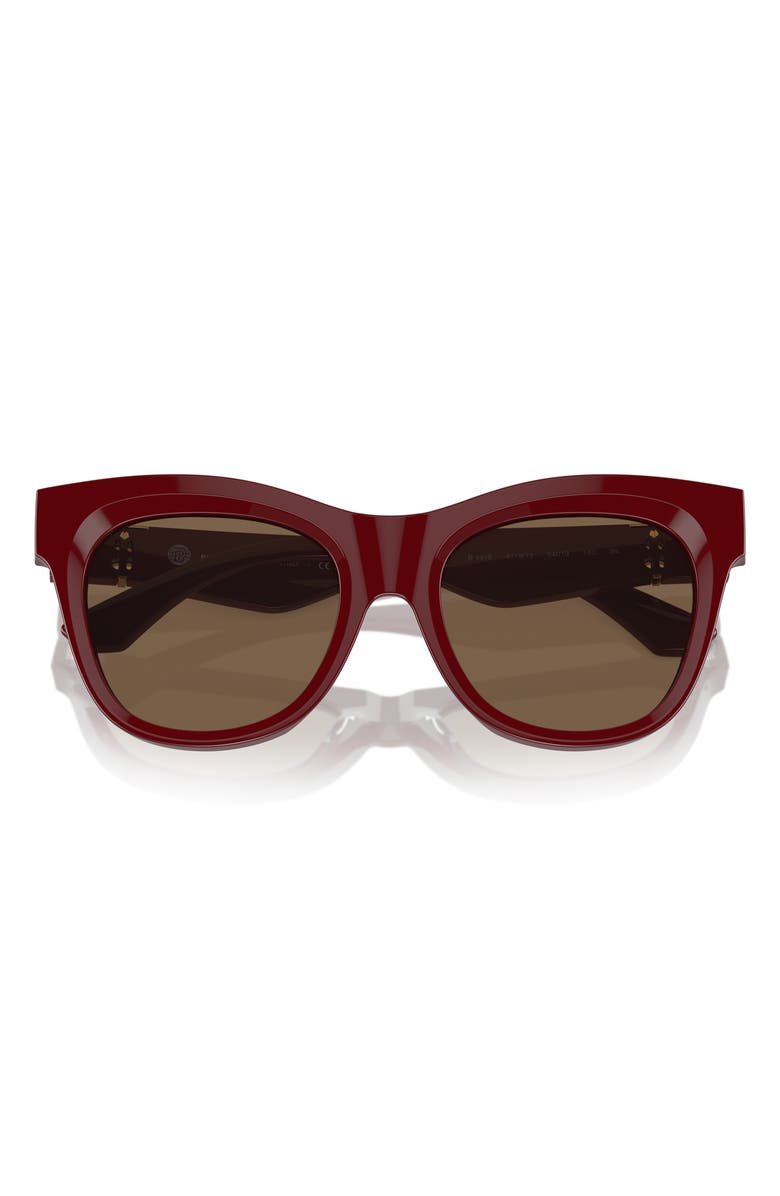 Burberry 54mm Square Sunglasses, Main, color, Bordeaux
