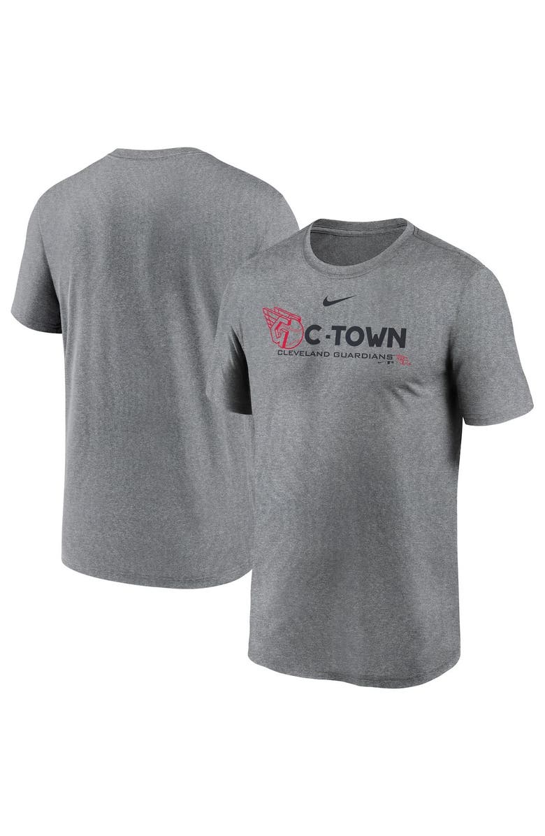 Nike Men's Nike Heathered Charcoal Cleveland Guardians Local Rep Legend Performance T-Shirt, Alternate, color,