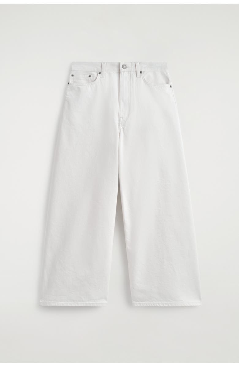 COS Denim Culottes, Alternate, color, White