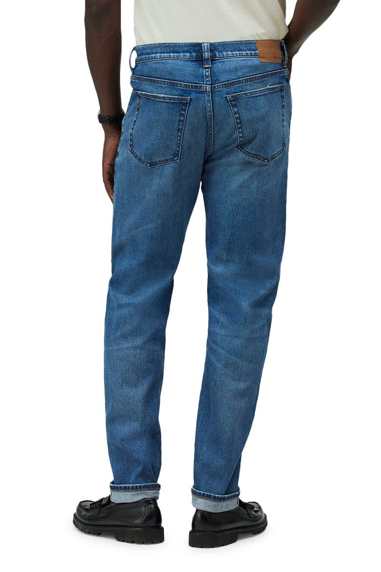 Relaxed Taper Stretch Selvedge Jeans, Alternate, color, BARRINGTON WASH